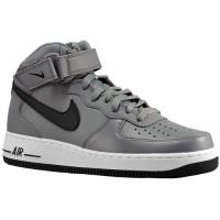 nike air force 1 mid nike voor heren basketbal schoenen cool grijs zwart wit Hete Verkoop vccjy895