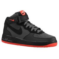 nike air force 1 mid nike voor heren basketbal schoenen donker grijs zwart helder crimson Voor Wholesale t8hvc234