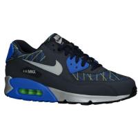 nike air max 90 nike voor heren loopschoenen donker obsidian hyper cobalt flash lime neutral grijs In Rotterdam h5bio258