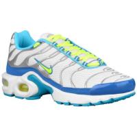 nike air max plus nike voor grote meisje loopschoenen wit volt electric blauw clearwater Prijs Laag pjin0471