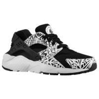 nike huarache run nike voor grote jongen loopschoenen zwart wit zwart Goedkoop Schoenen w1jhm490