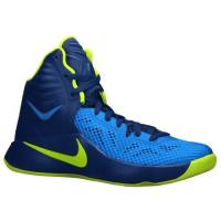 nike zoom hyperfuse 2014 nike voor heren basketbal schoenen gym blauw volt photo blauw Schoenenwinkels zcl5w288