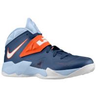 nike zoom soldier vii nike voor heren basketbal schoenen brave blauw licht armory blauw team oranje Amsterdam Shop sr39i121