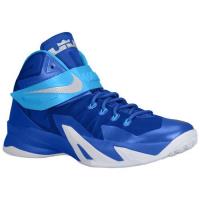 nike zoom soldier viii nike voor heren basketbal schoenen game royal blauw hero metallic silver Schoenen Trail oxofm200