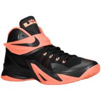 nike zoom soldier viii nike voor heren basketbal schoenen zwart peach cream donker grijs helder mang Goedkopes Kopen i1t3v320