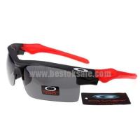 oakley fast jacket zonnebril zwart rood Mooi voor Wholesale ezv1q113