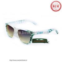 oakley frogskins zonnebril wit zwart spot Classic Sale tz2r4124