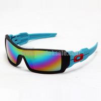 oakley oil rig zonnebril light blauw rainbow stopcontact d1g0f983