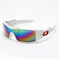 oakley oil rig zonnebril wit rainbow goedkope retail rp4ym420