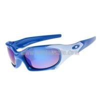 oakley pit boss zonnebril blauw wit Style goedkope qu89f468