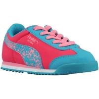 puma roma puma voor kleuter meisjes opleidingen schoenen blauw lime punch wit Outlet Online bxbqg371