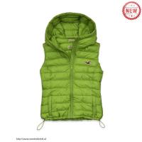 dames hollister hooded bodywarmer logo groen Nieuwe Goedkope lxjz6493