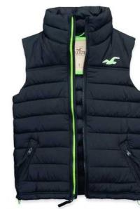 heren hollister bodywarmer henley tee zip koningsblauw groen logo Utrecht Shop 7xnlf147