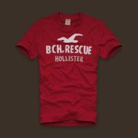 heren hollister korte tees bch rescue rood Overhemd Goedkoop fjj23302